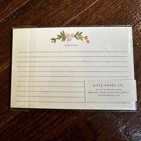 NWT Rifle Paper Co. Recipe Cards - Citrus Floral - Picture 6 of 6